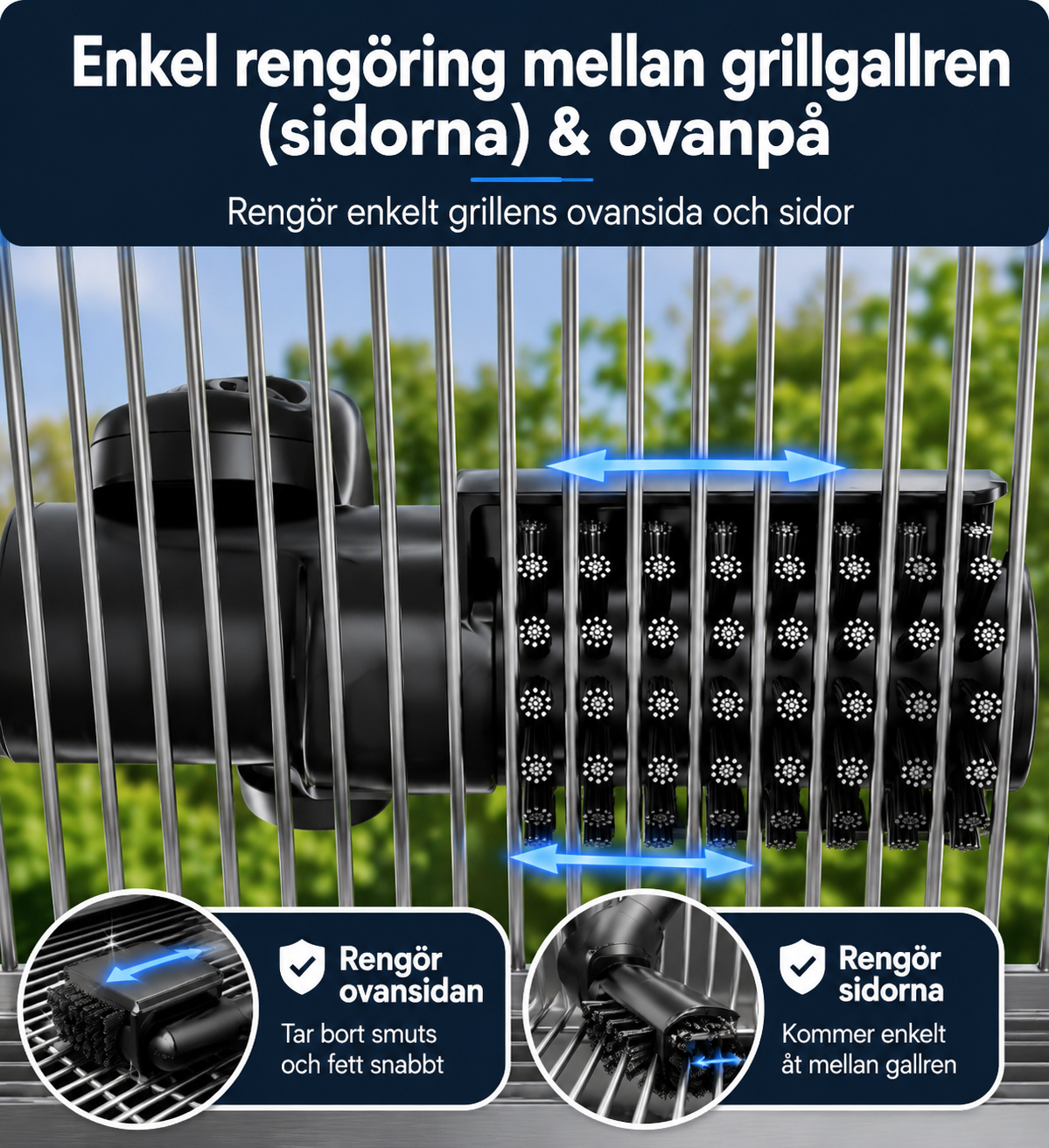 Embera™ Elektrisk Grillborste Pro
 - Ge grillen nytt liv.